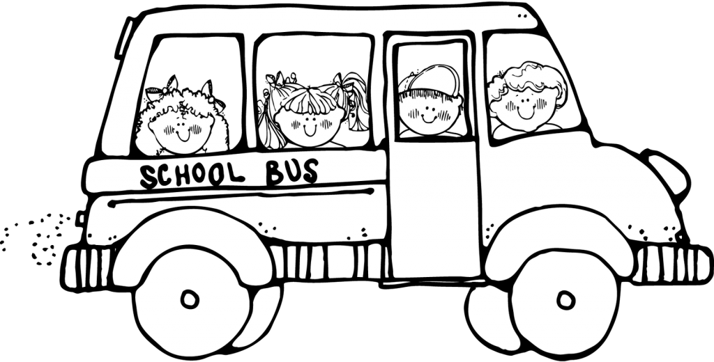 School bus coloring.