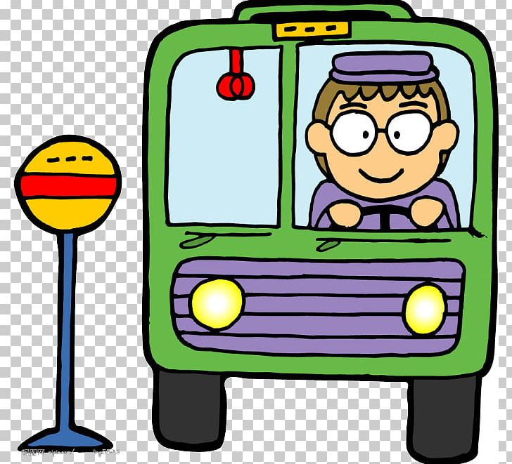 Bus driver cartoon.