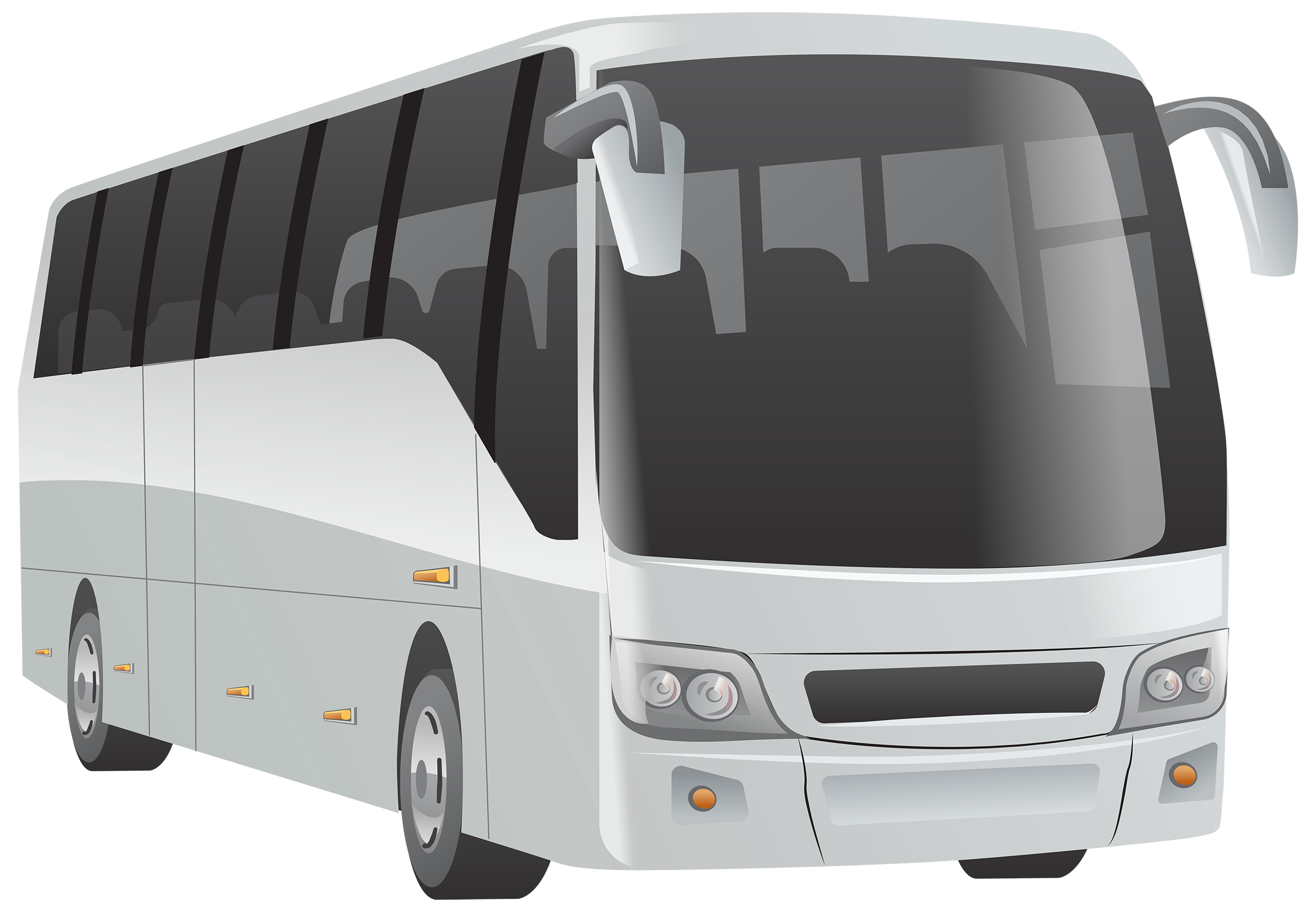 White bus png.