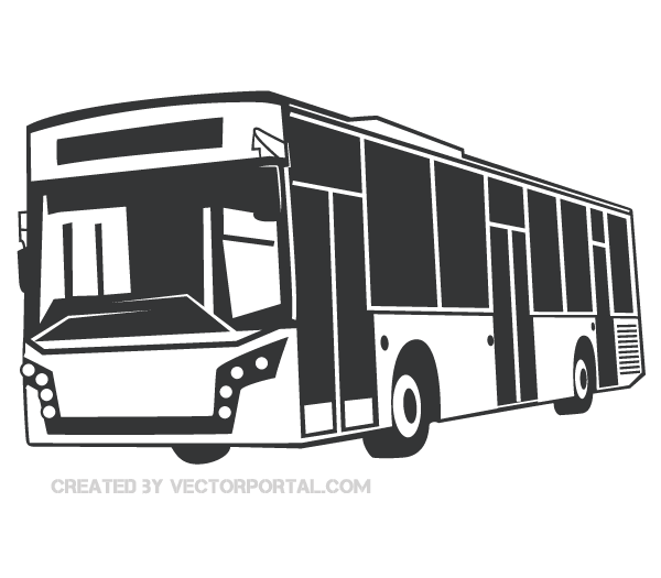 Travel bus clip art at vector