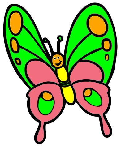 Free cartoon butterfly.