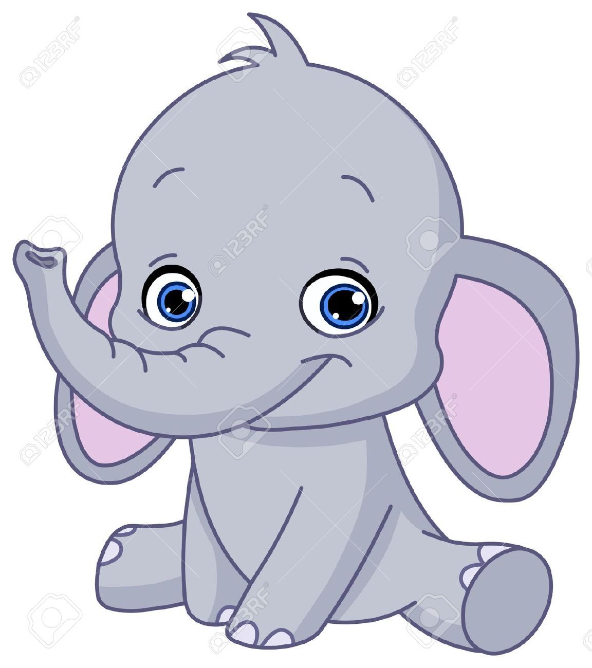 clipart cartoon animals cute elephant