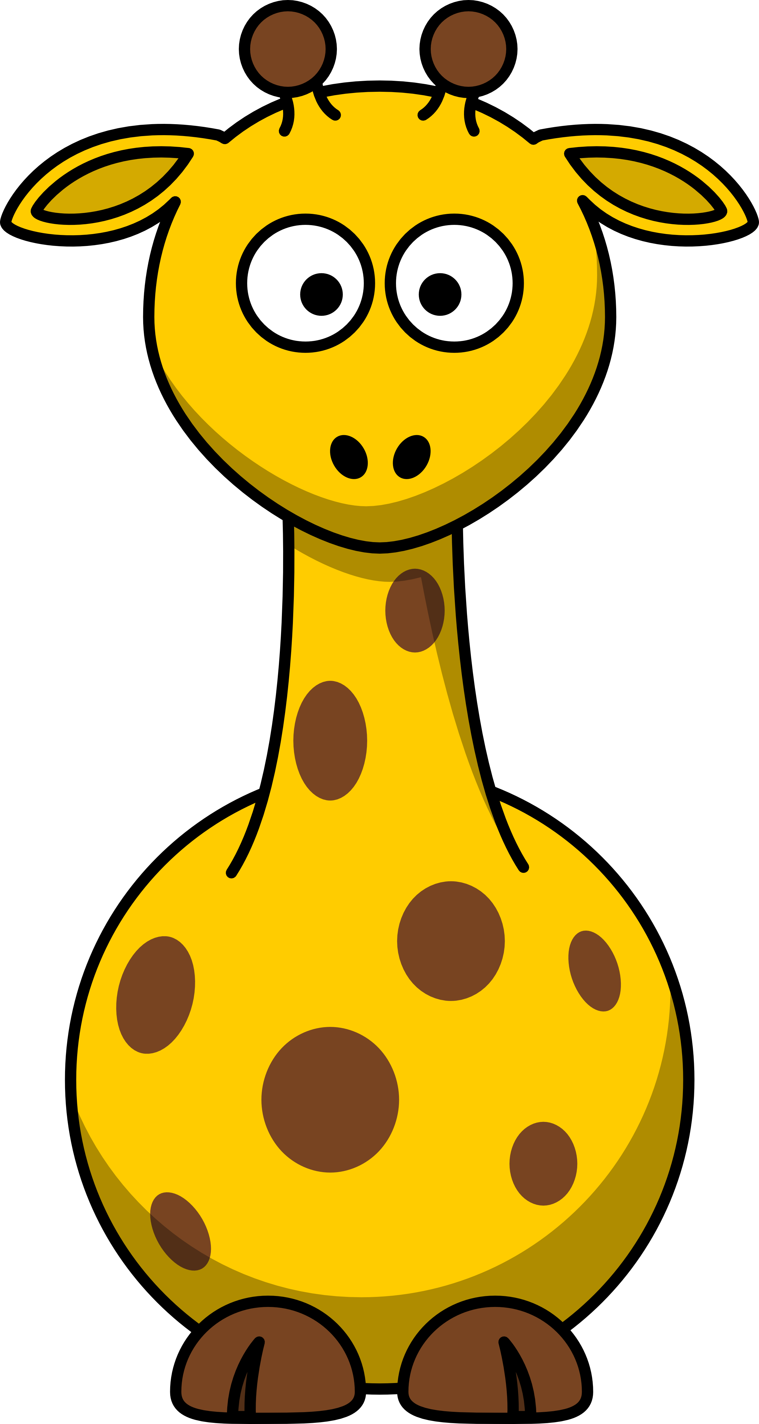 Free cartoon giraffe.