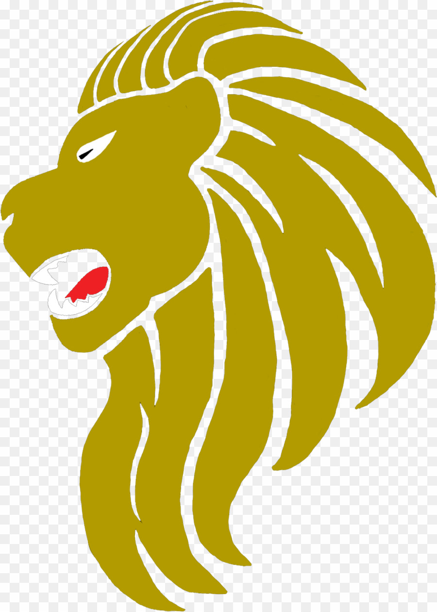 Golden lion png.