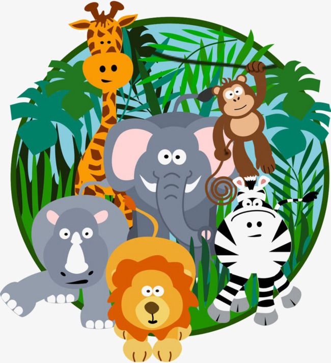 Cartoon Jungle, Jungle Clipart, Cartoon Clipart, Cartoon PNG
