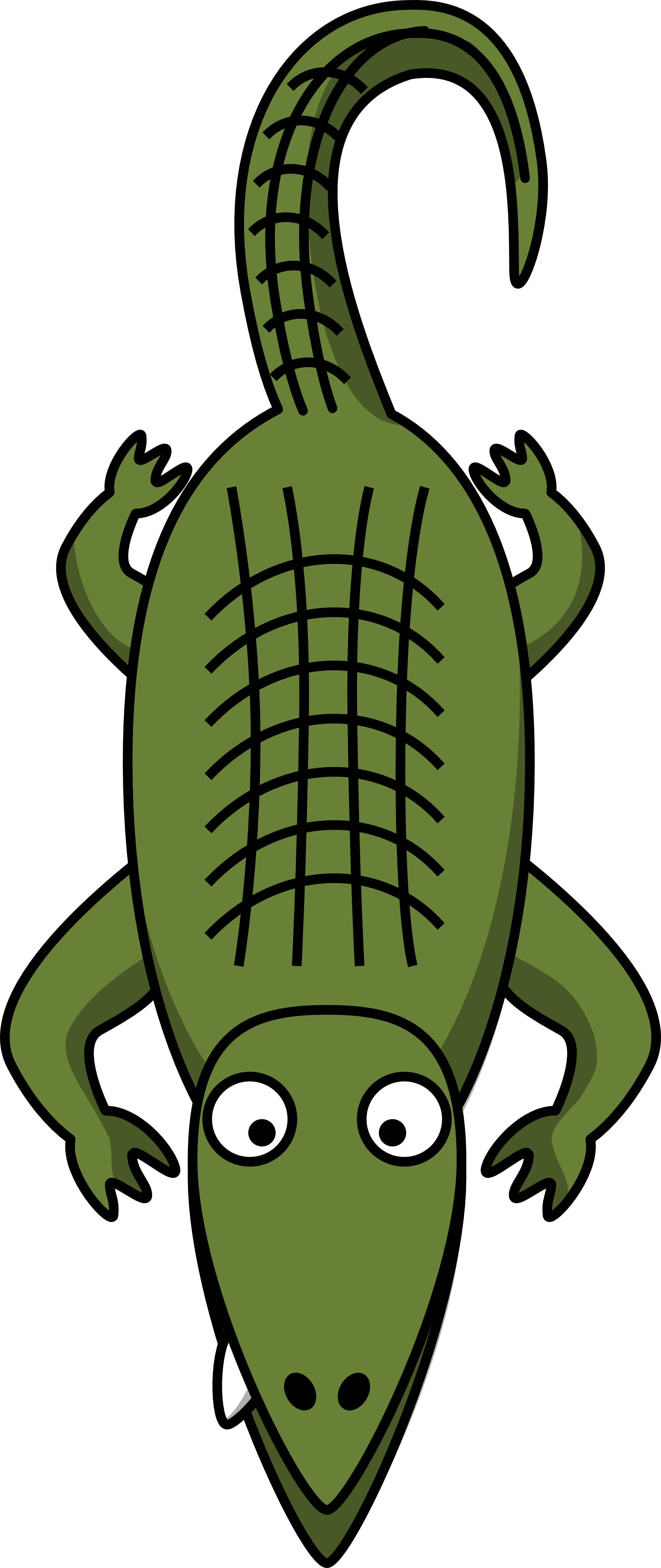 Studiofibonacci cartoon alligator.