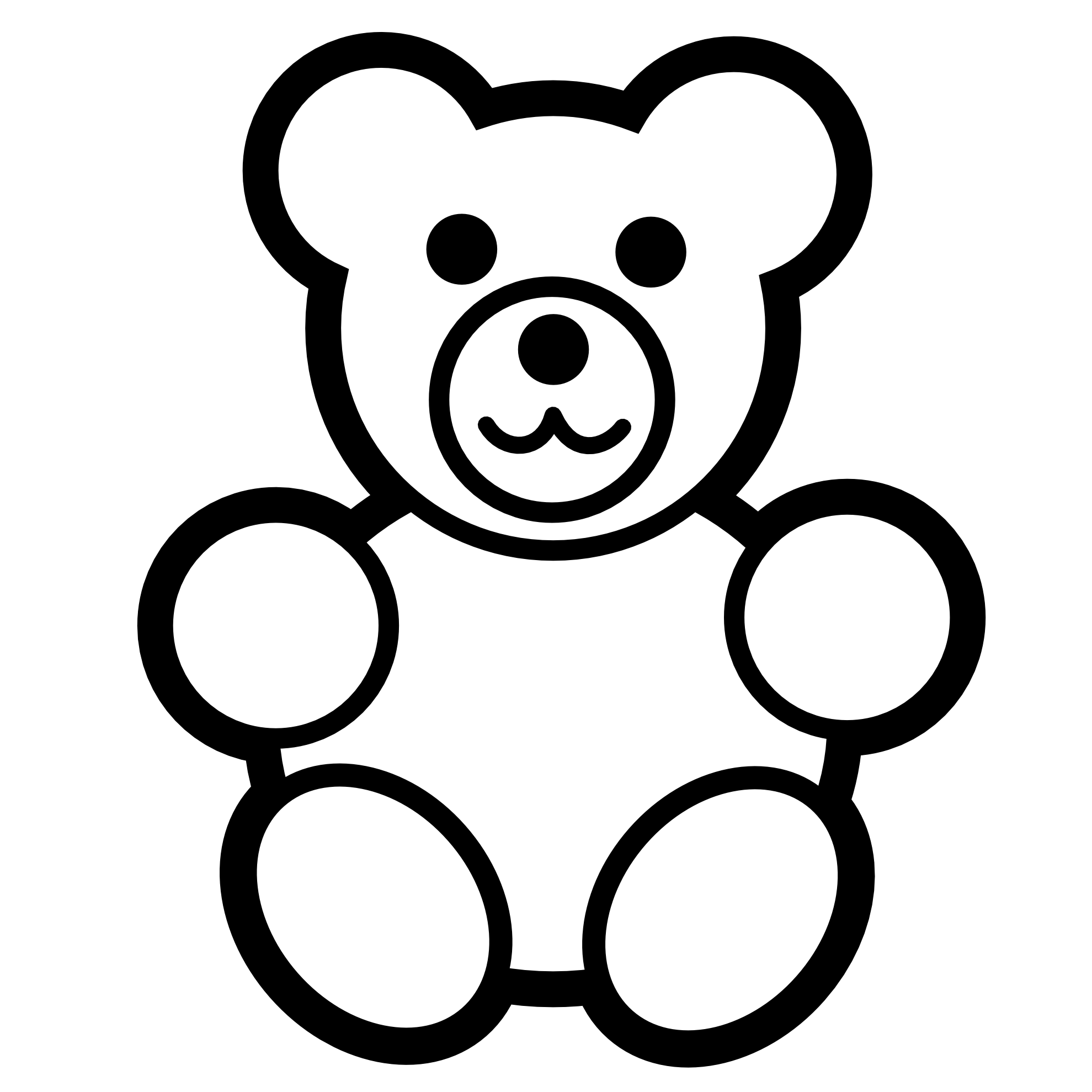 Free Black And White Stuffed Animals, Download Free Clip Art