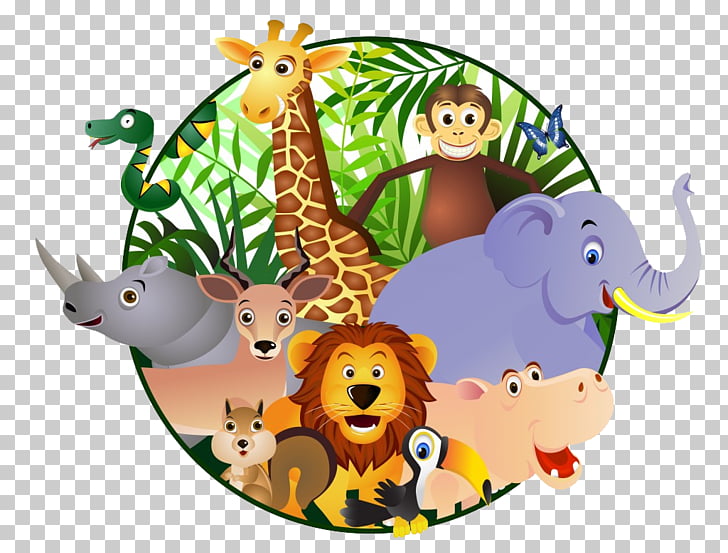 Cartoon safari orangutan.
