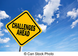 Challenges ahead stock.