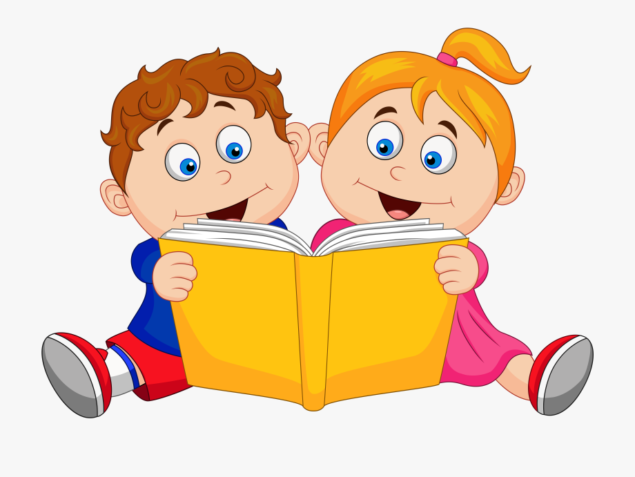 Children reading bookscartoongoogle.