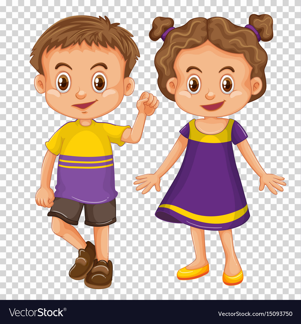 Cute children transparent.