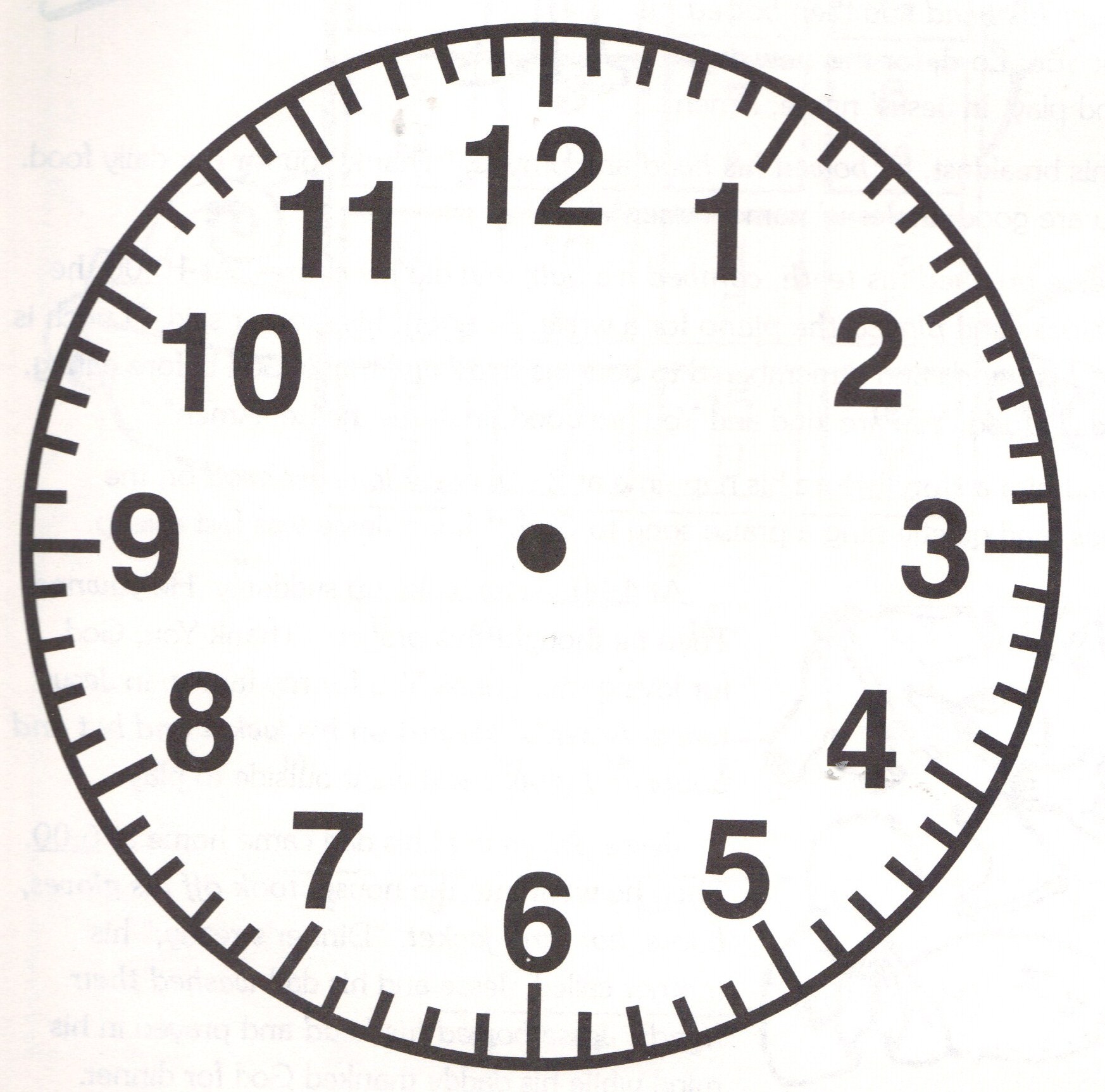Free Analog Clock Without Hands, Download Free Clip Art