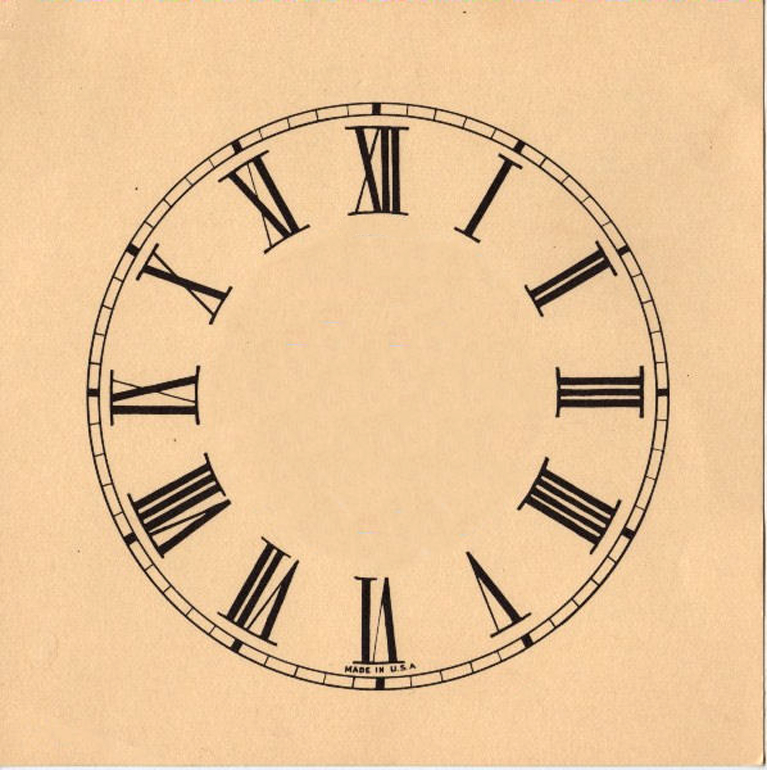 clipart clock face antique