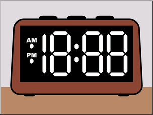 Clip art clock.