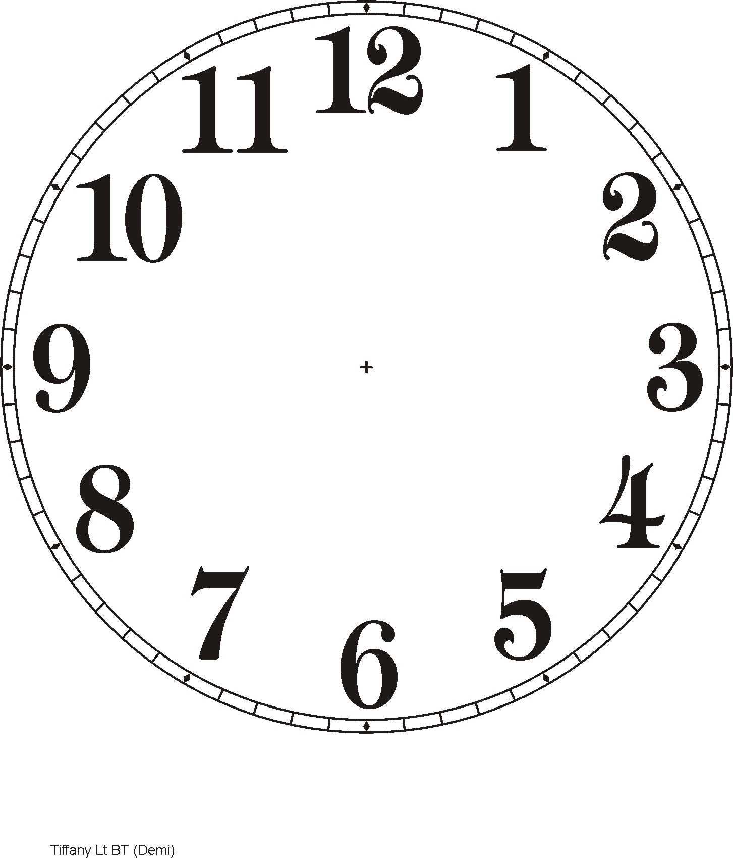 Printable clock templates.