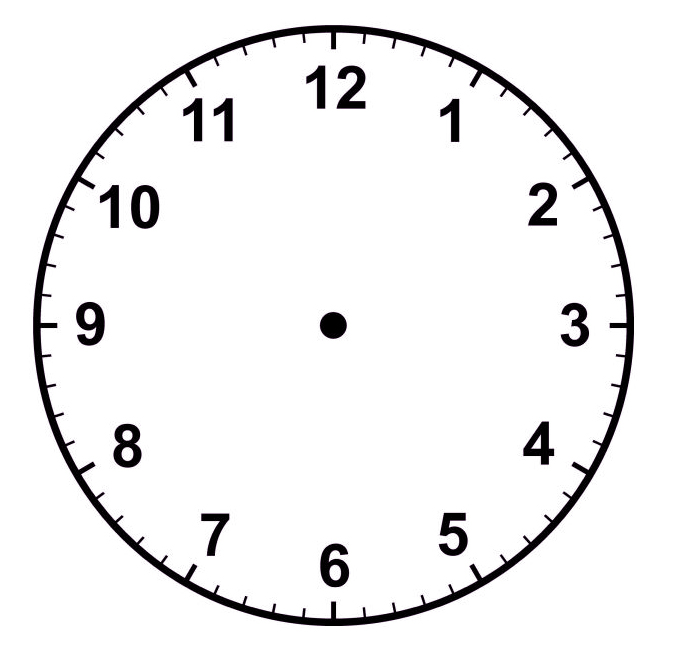 Free Analog Clock Without Hands, Download Free Clip Art