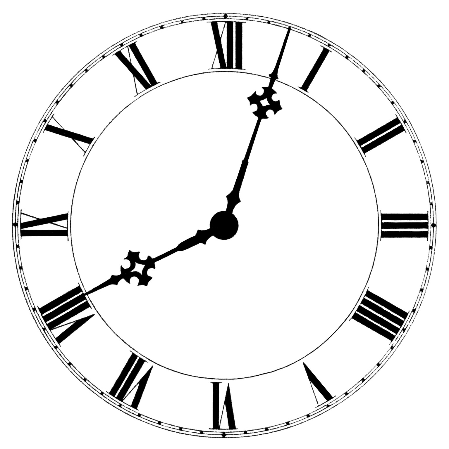 Clock face images.