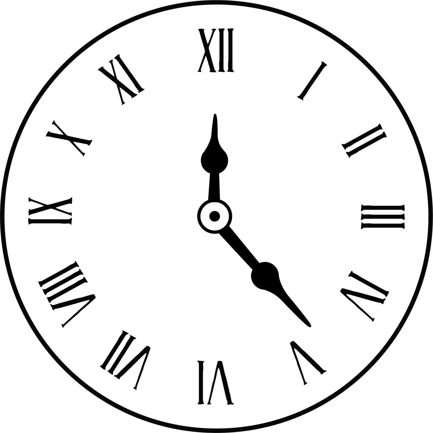 Clock face Alarm clock Roman numerals