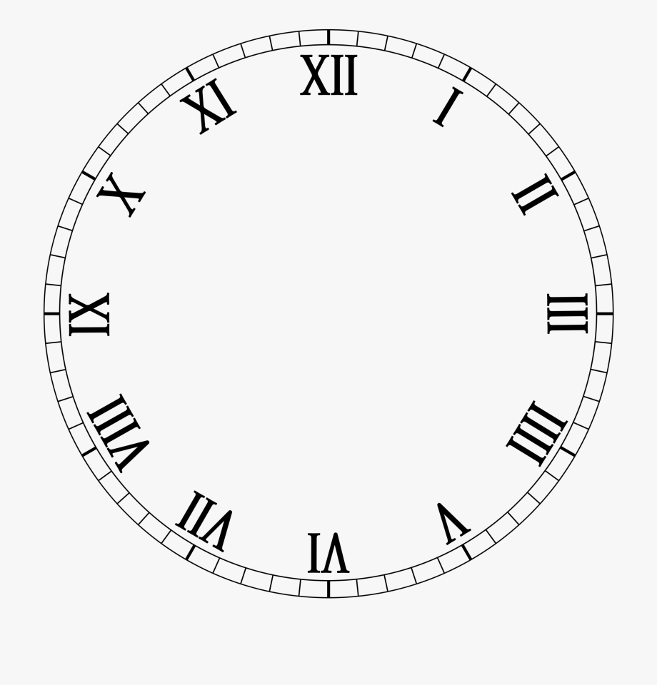 Clock transparent roman.
