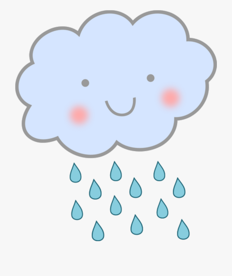 Rain Clouds Cute Clipart