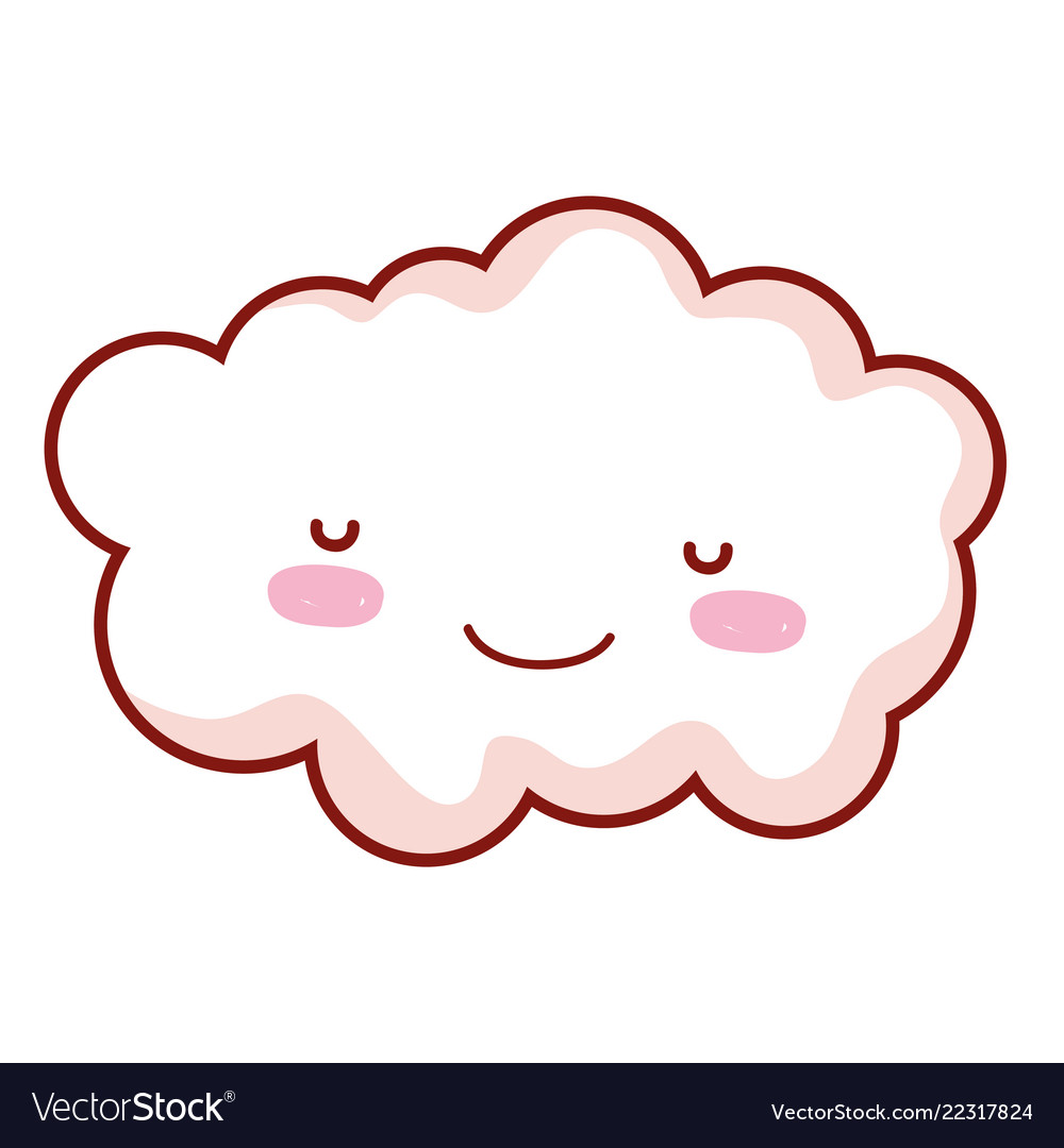 Cute cloud drawing cartoon