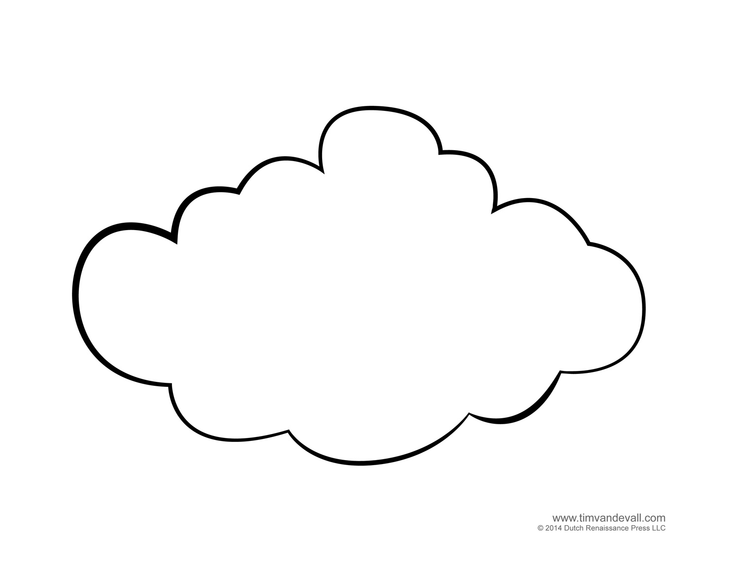 Small cloud template.