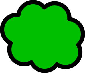 Green Cloud Clip Art at Clker