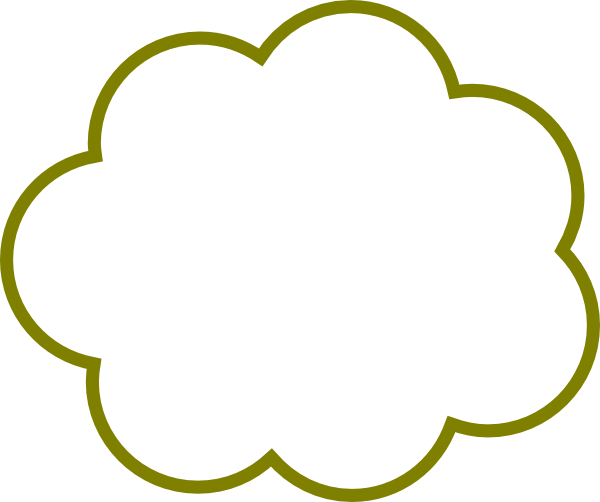 clipart clouds green