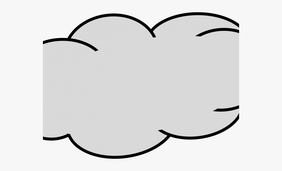 Cartoon Grey Cloud Png