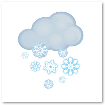 clipart clouds snow