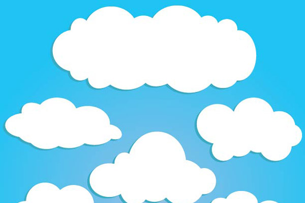 Free clouds vector.