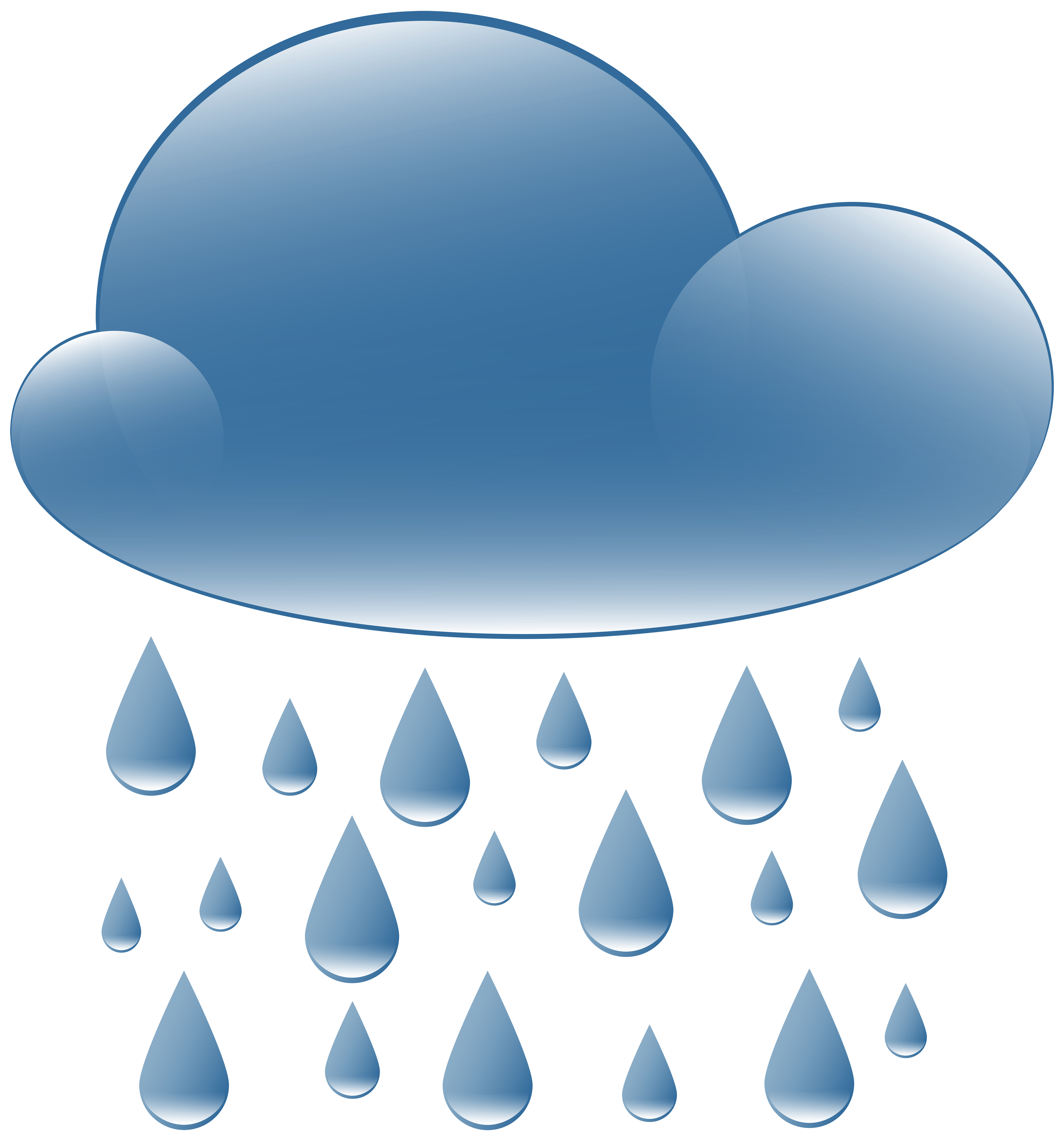 Rain Cloud Weather Icon PNG Clip Art