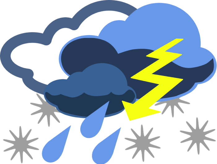 Weather clipart graphics.