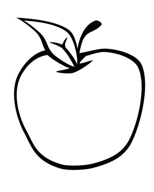 Free printable apple.