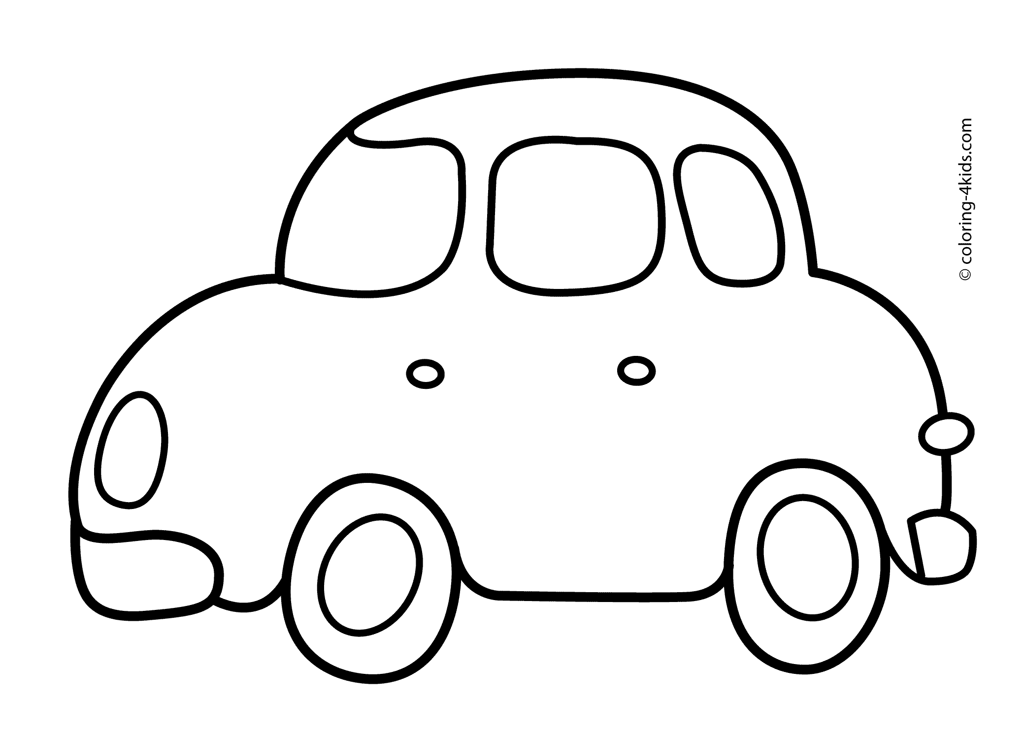 Simple car coloring.