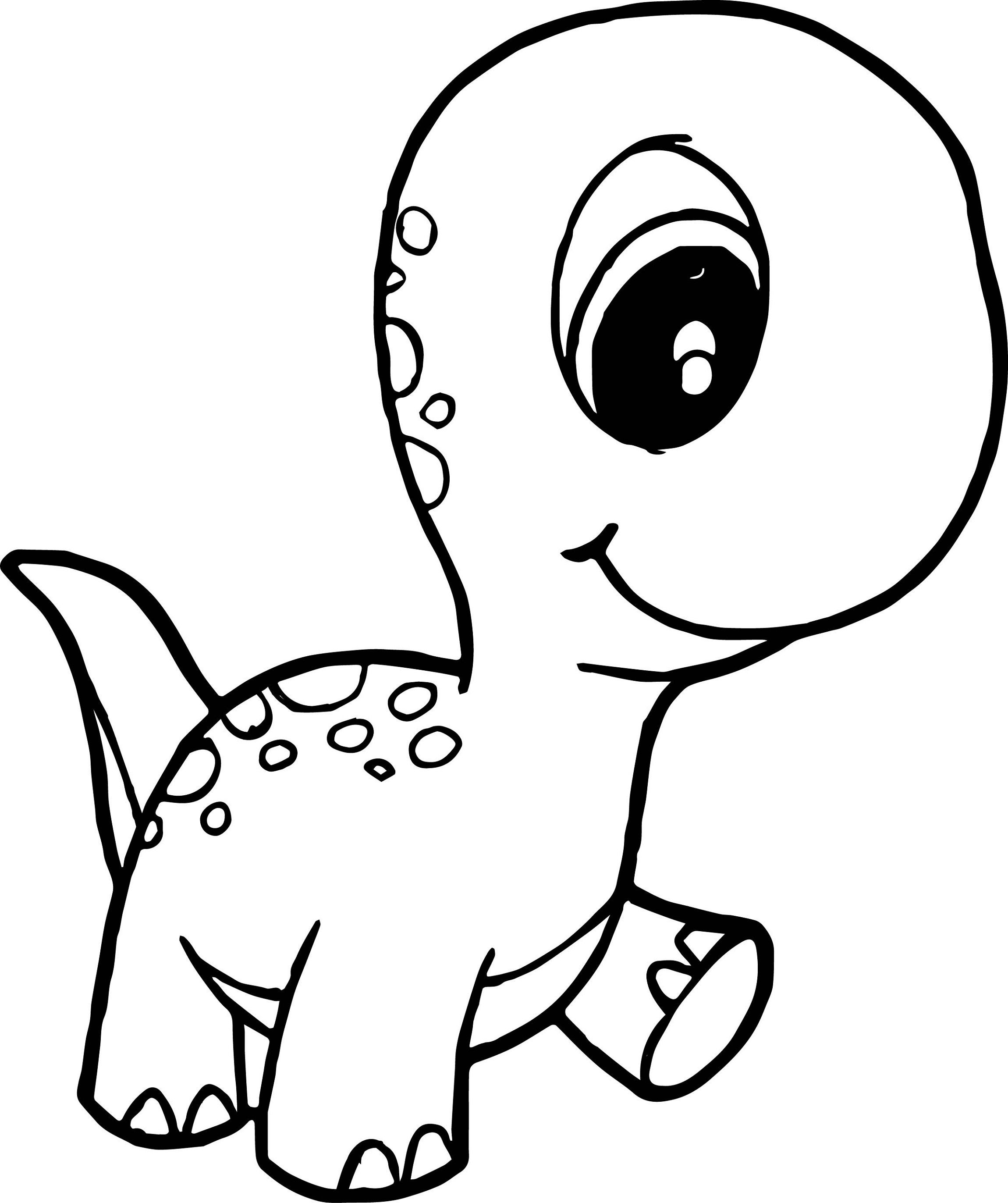 Baby Dinosaur Coloring Pages for Preschoolers