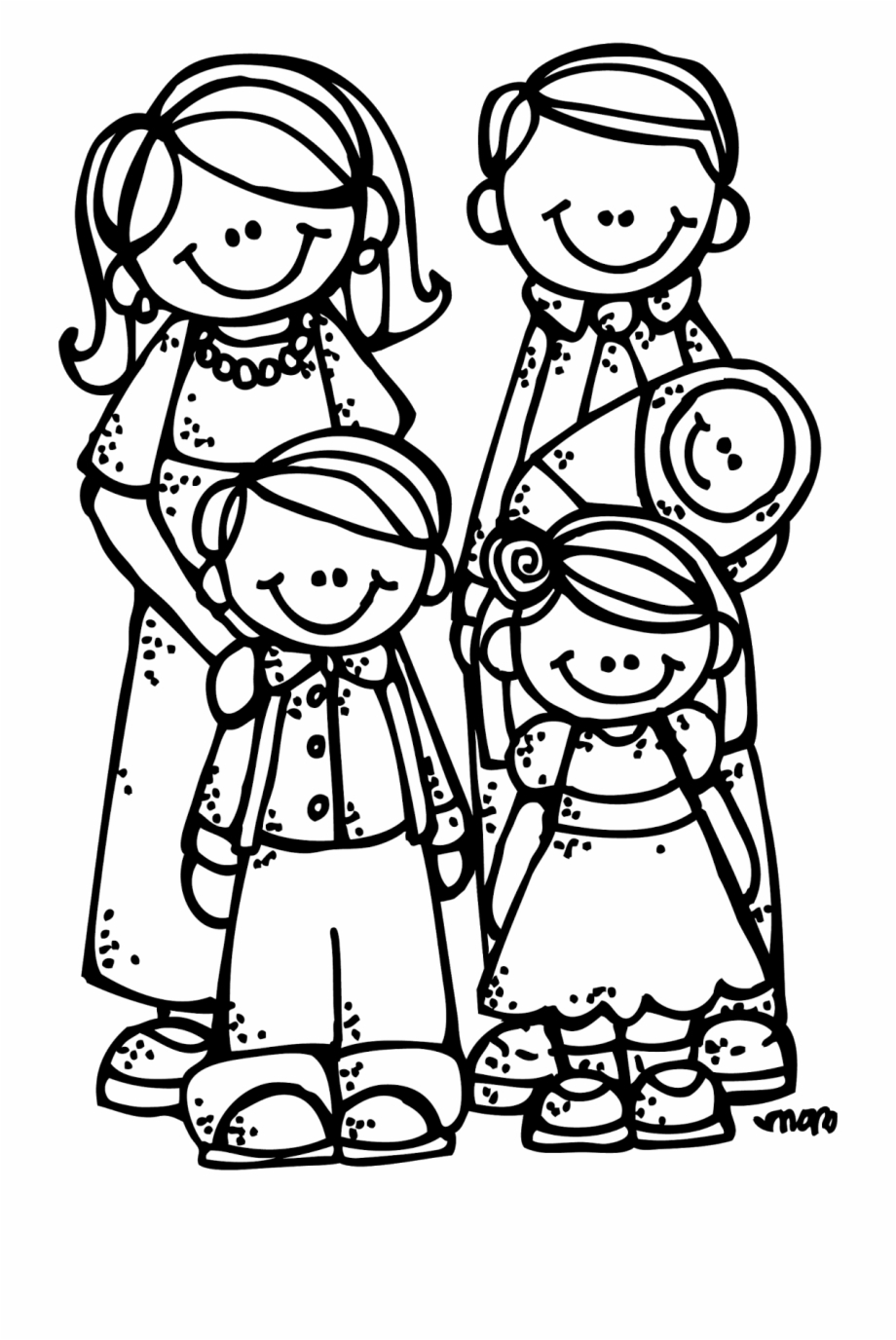 Free School Coloring Clipart Image