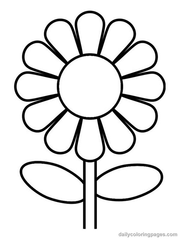 Free flower template.