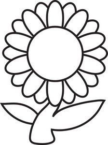 Coloring Flower Cliparts