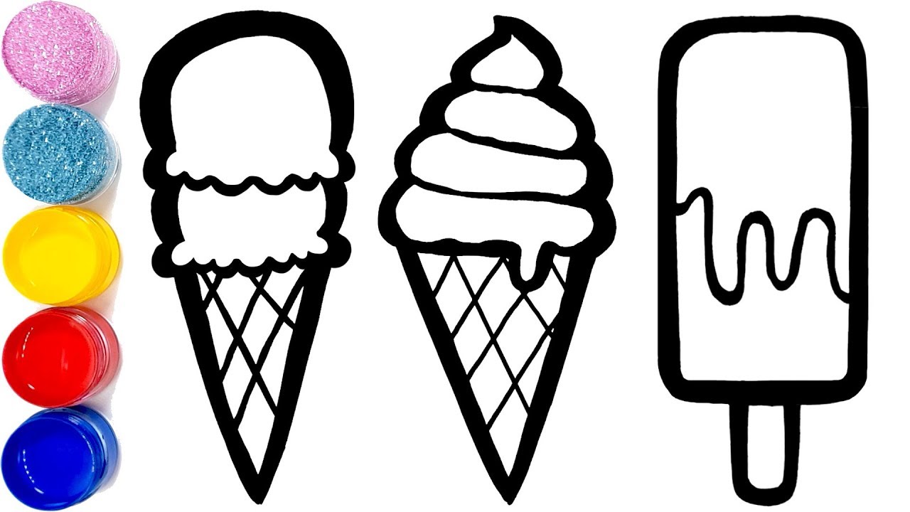 View Ice Cream Coloring Pages For Kids Easy Gif | Arte Inspire