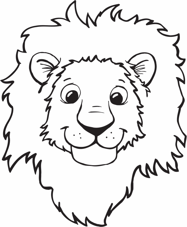 Free printable lion.