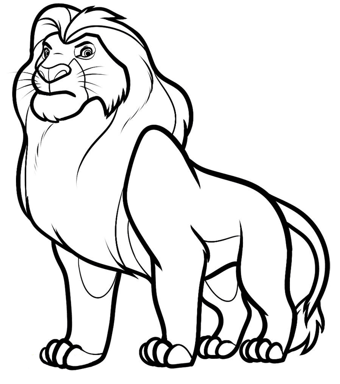 Free Lion Pictures To Colour In, Download Free Clip Art