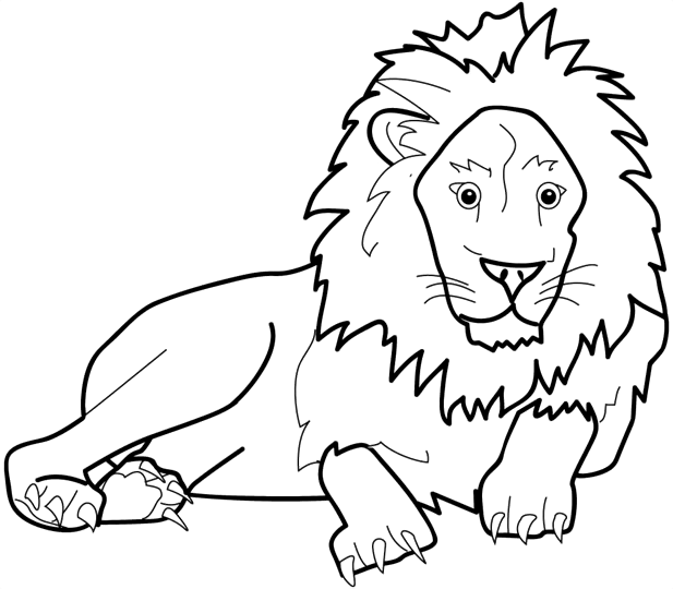 Big Coloring Pages Of Animals