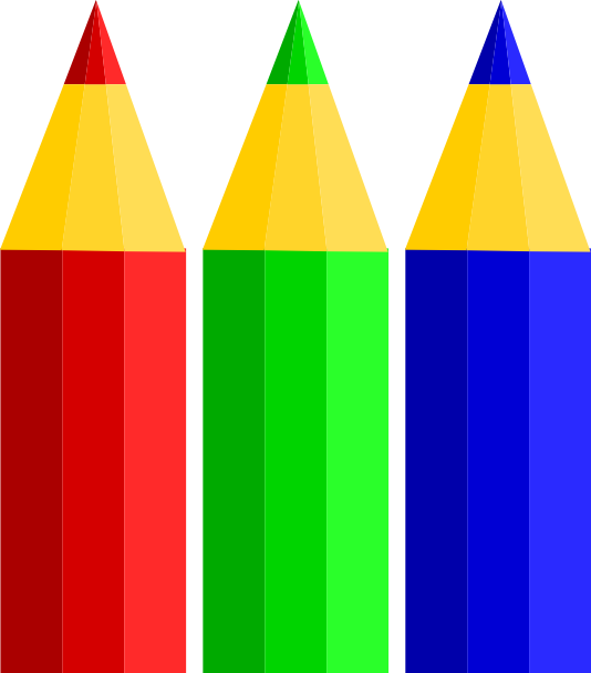 clipart colouring pencil