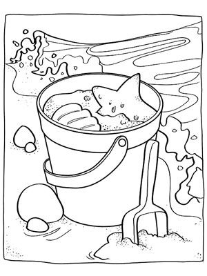 Printable summer coloring.