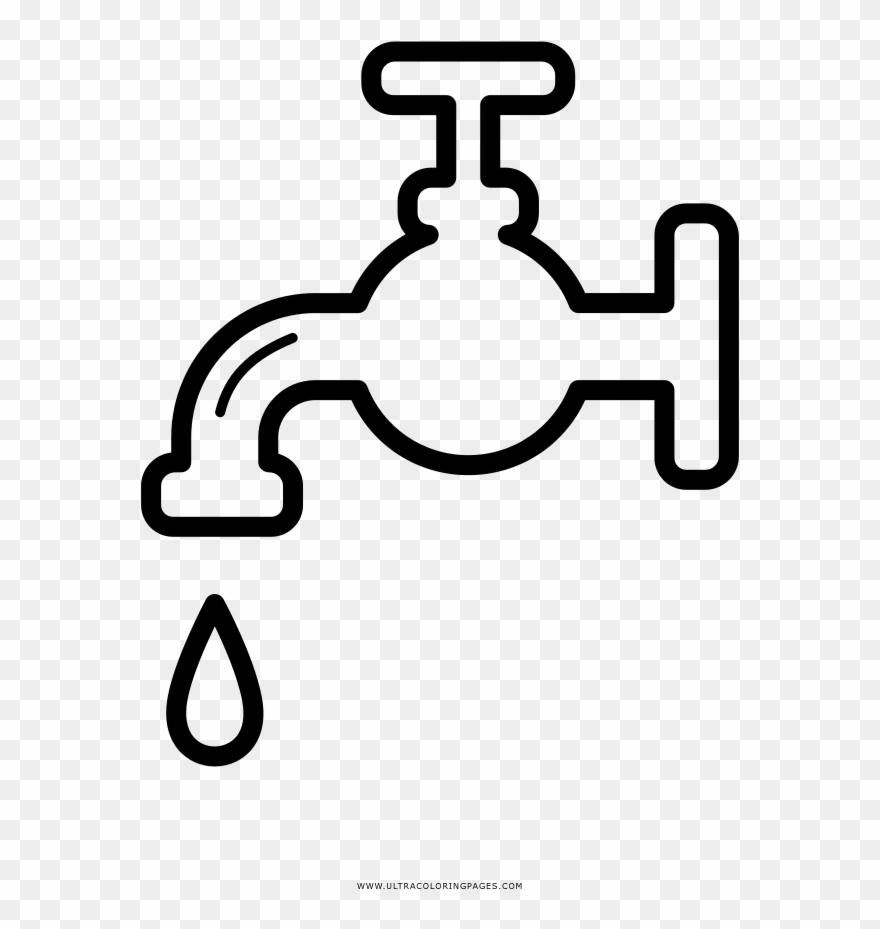 Faucet coloring page.