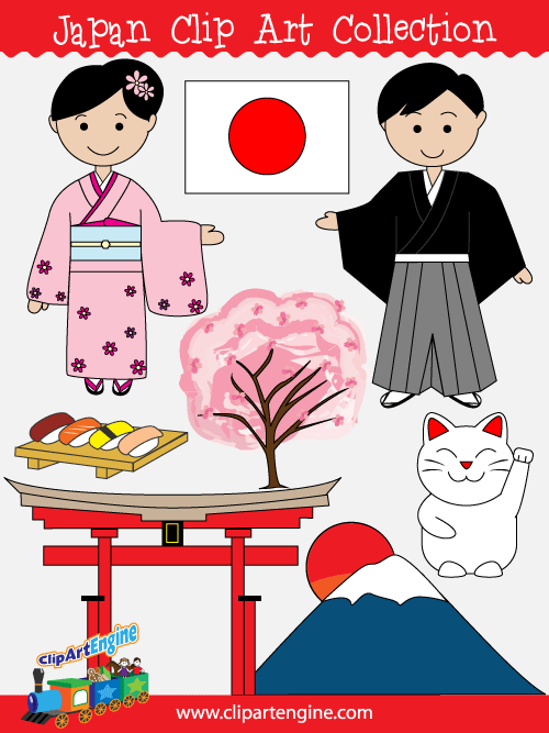 Japan Clip Art Collection for Personal and Commercial Use