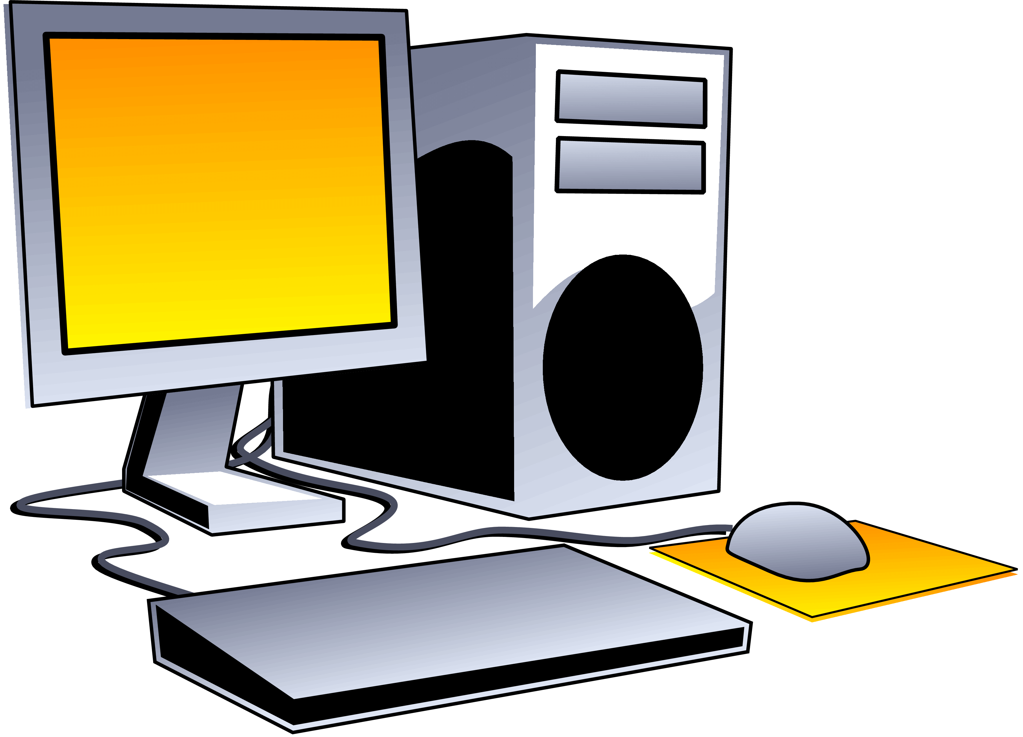 Computer clipart modern, Computer modern Transparent FREE