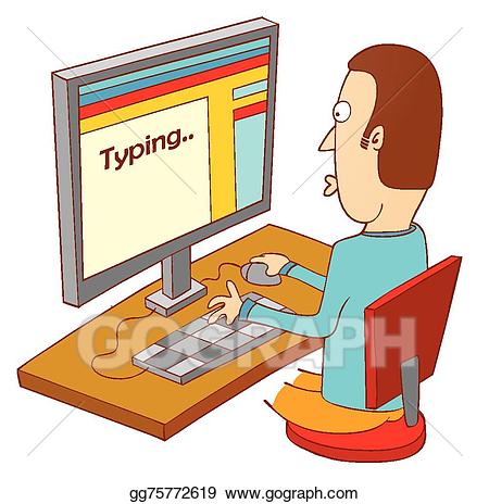 Vector stock typing.