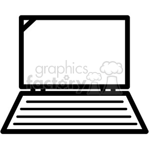 Laptop computer vector.